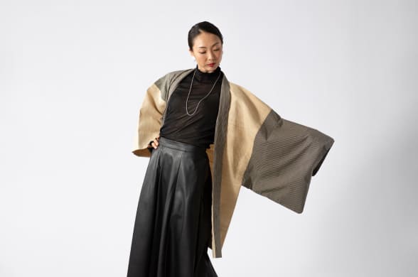 Japanese-style haori coat